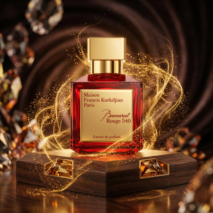 L'iconique Baccarat Rouge 540 en échantillon.