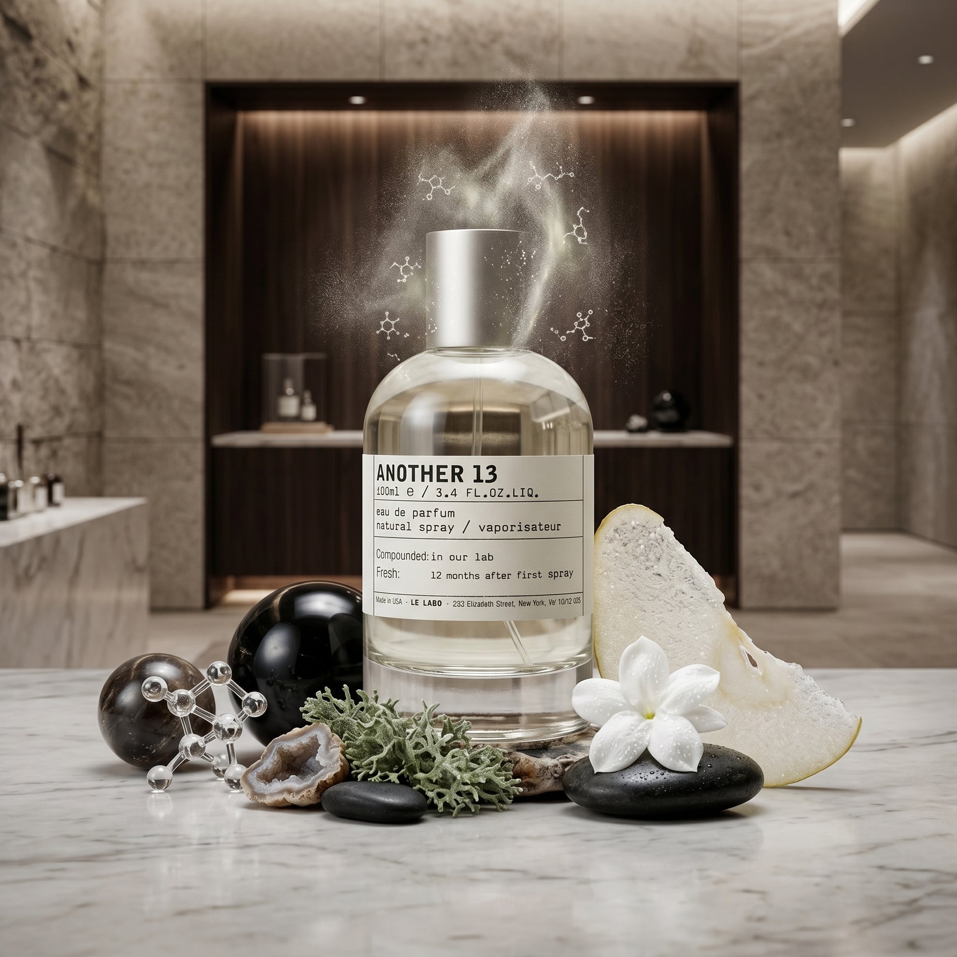 Parfum moléculaire culte format voyage.