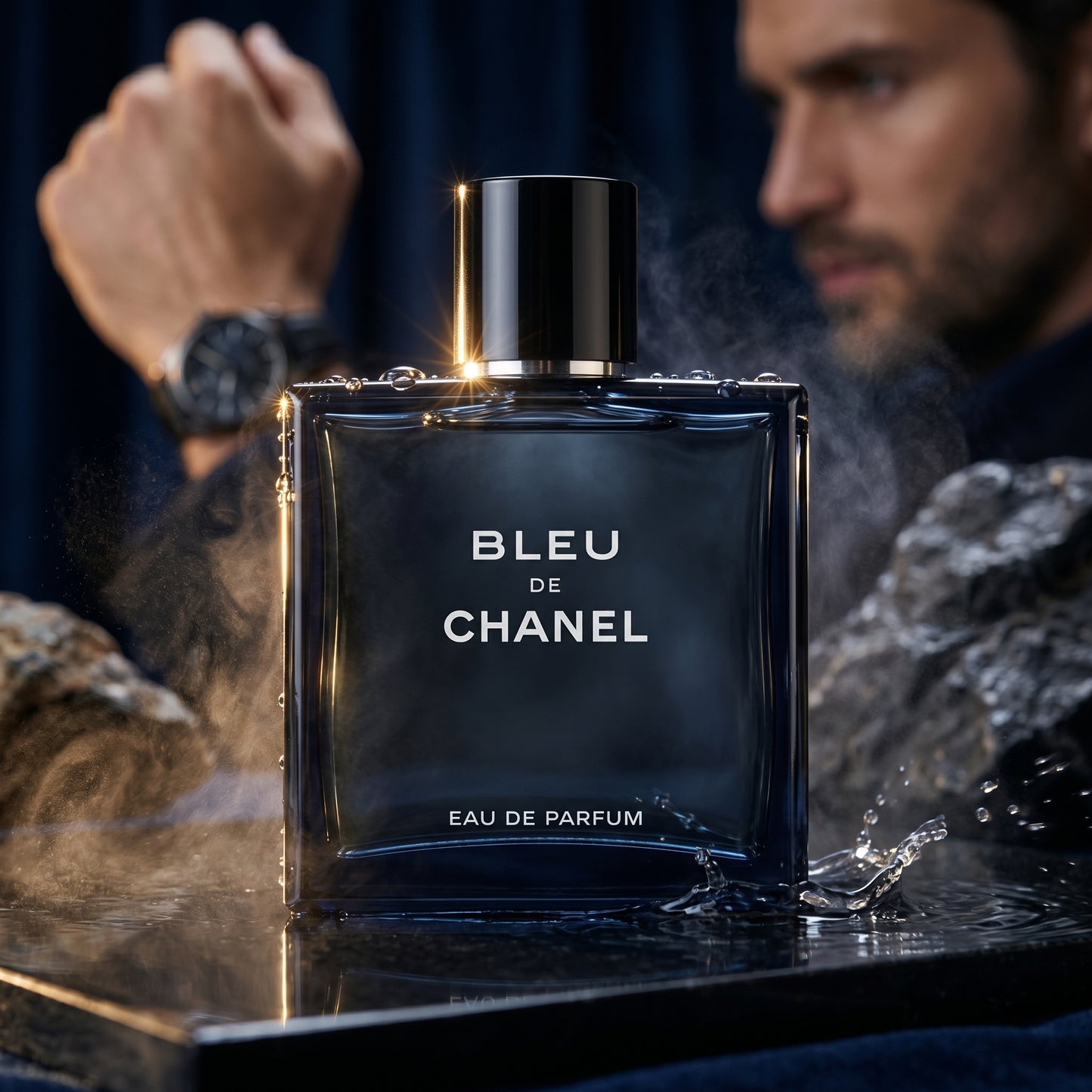 Classique Bleu De Chanel en échantillon.
