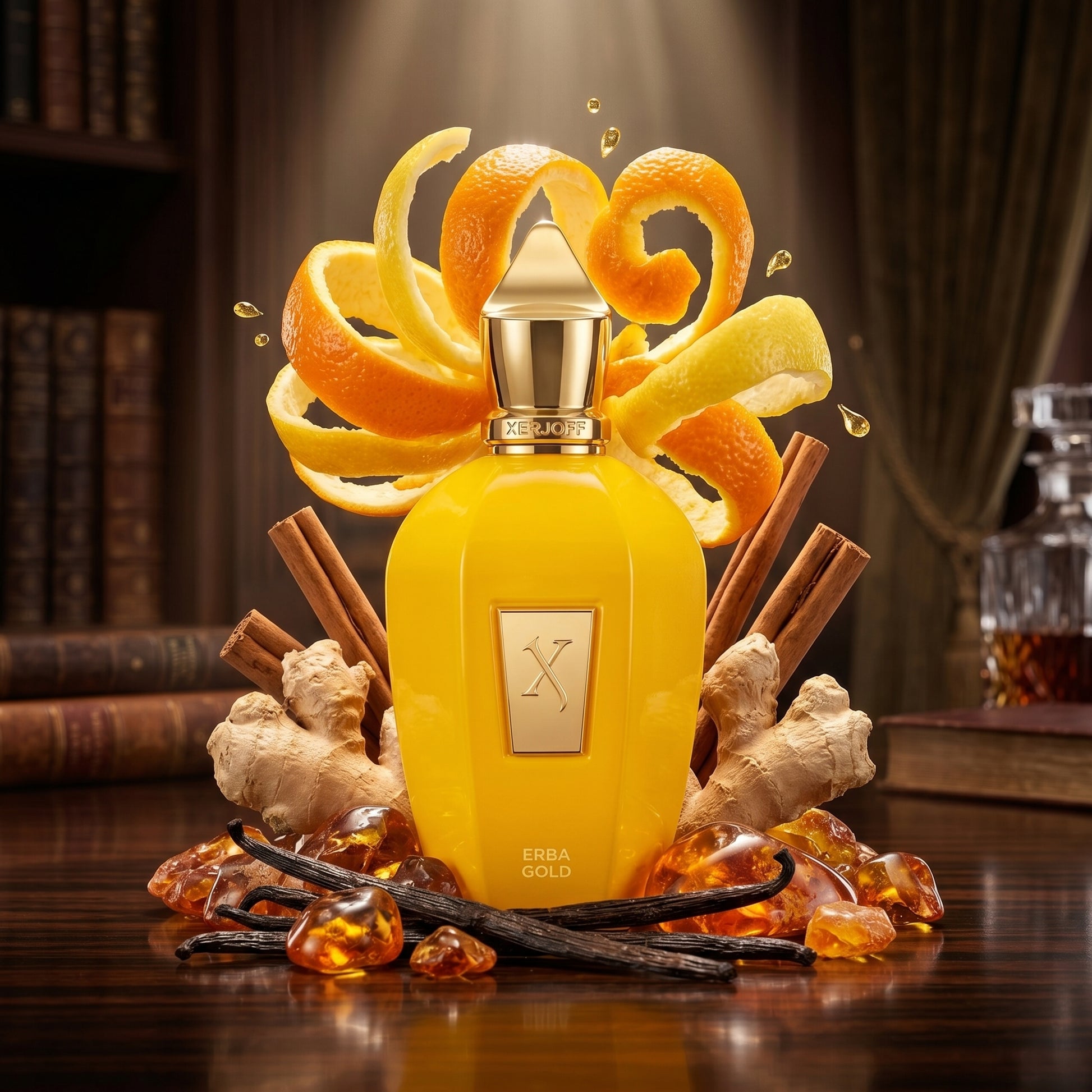Vaporisateur d'essai Erba Gold par Orizon7, le luxe accessible en petit format.