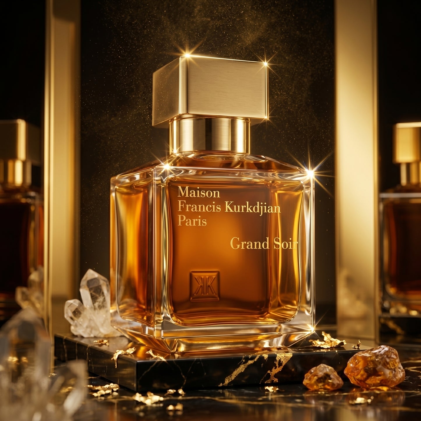 Tester le sillage ambré Grand Soir.