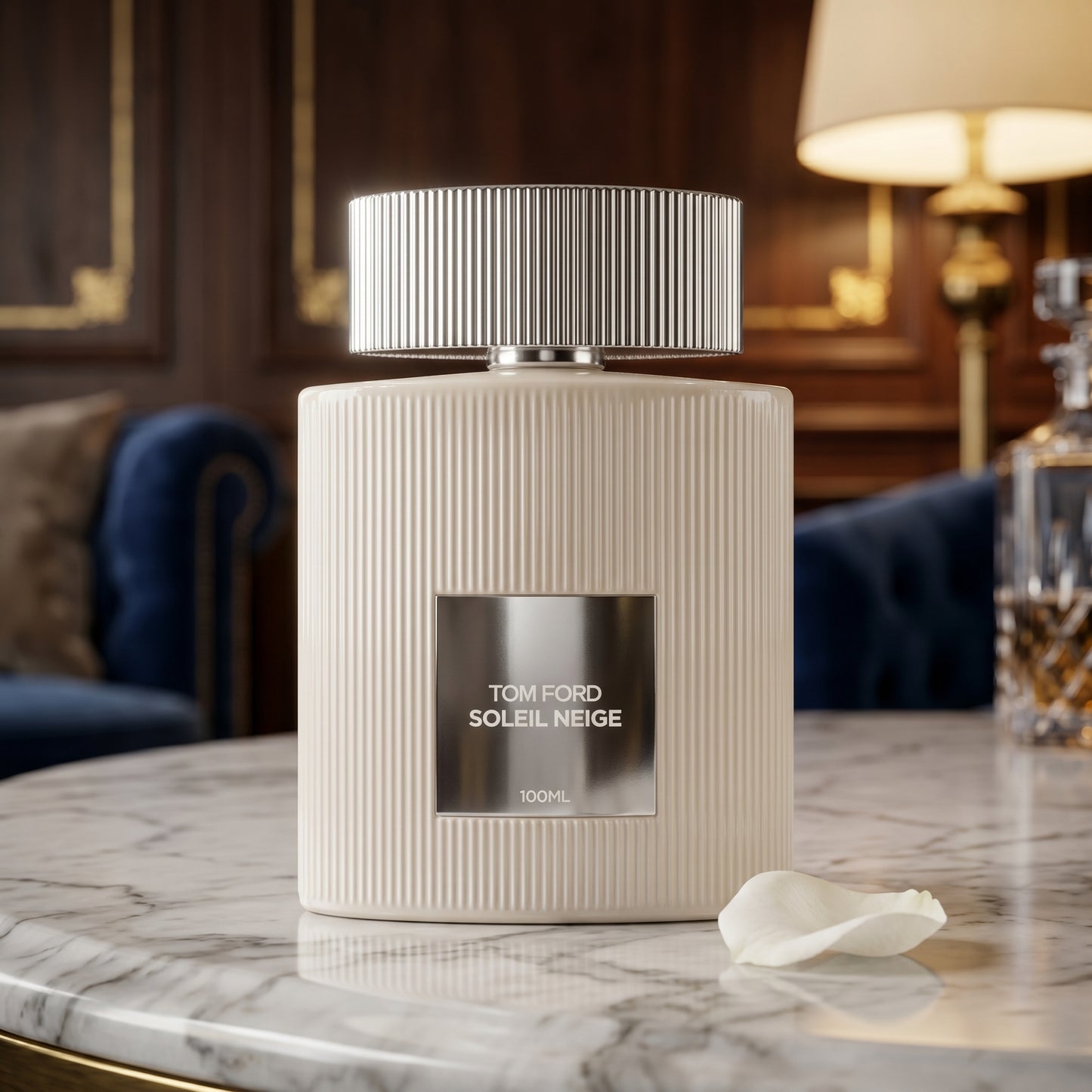 Échantillon parfum d'hiver luxueux.
