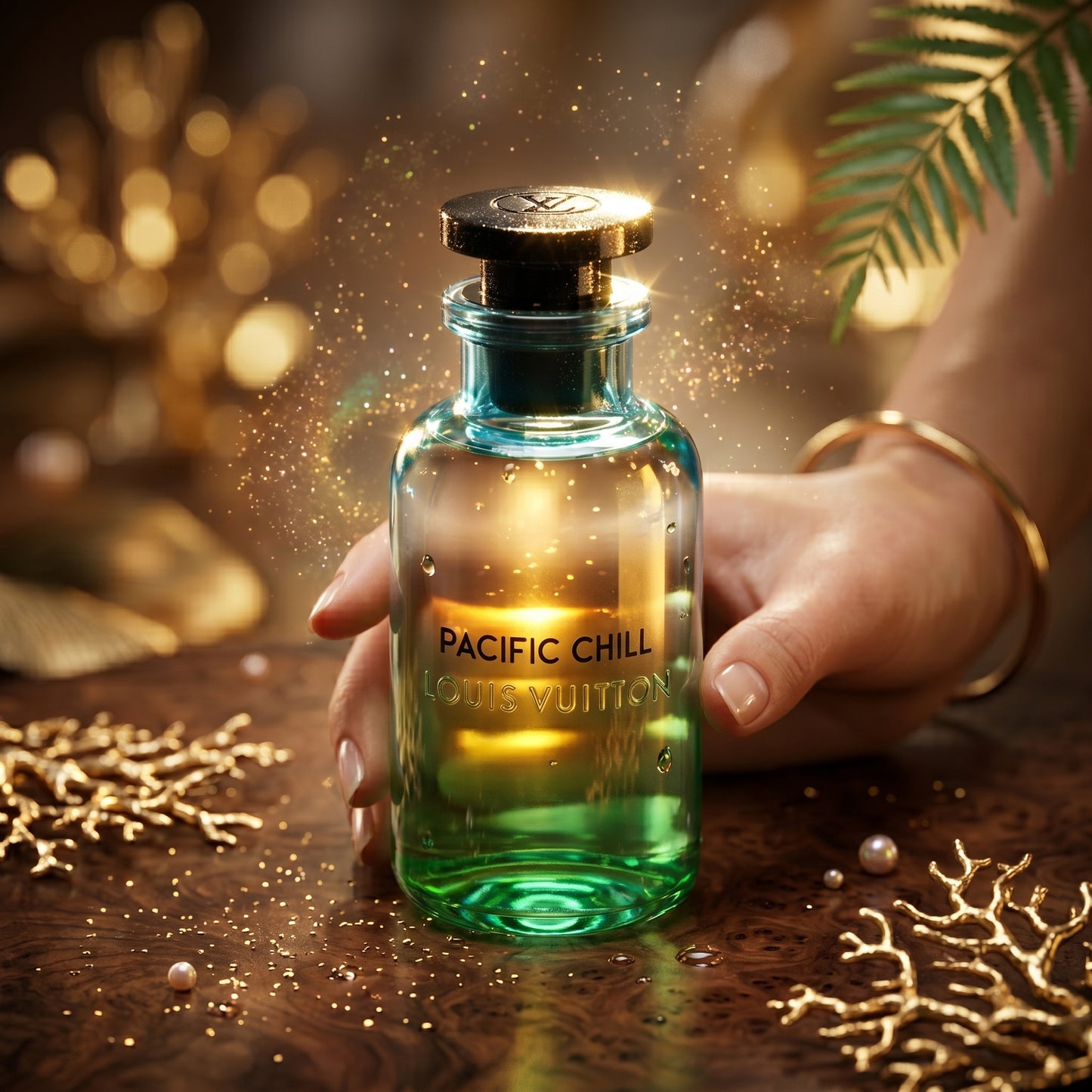 Échantillon de parfum d'été haut de gamme.