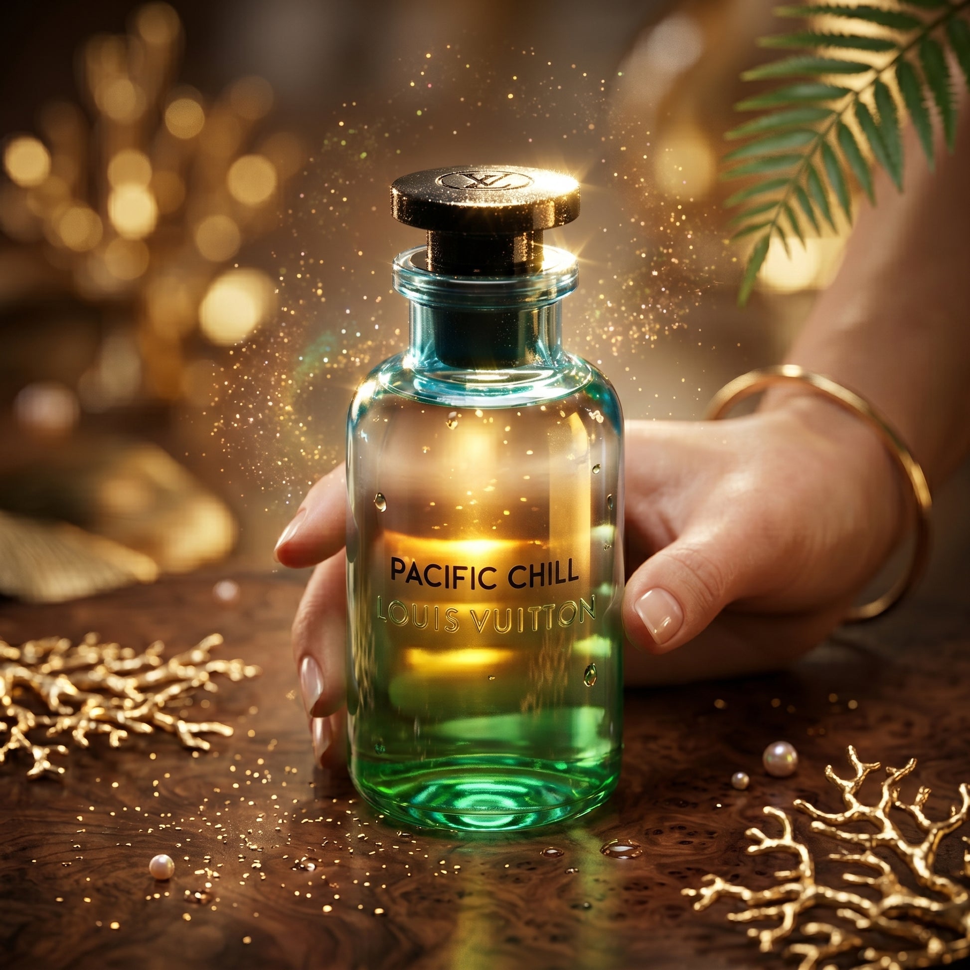 Échantillon de parfum d'été haut de gamme.