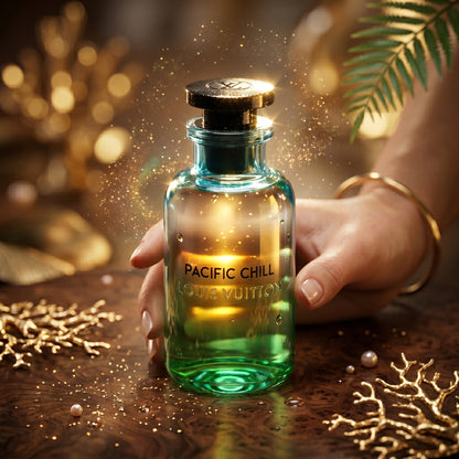 Échantillon de parfum d'été haut de gamme.