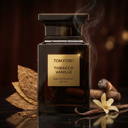 Flacon d'essai Tobacco Vanille de Tom Ford, échantillon de parfum authentique.