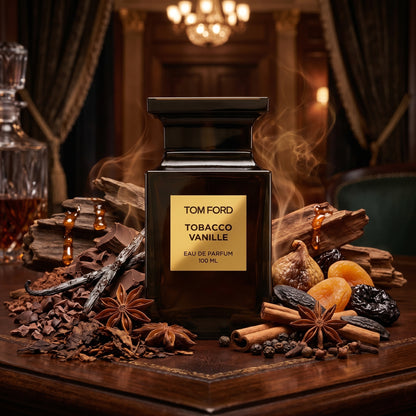 Miniature de voyage Tom Ford Tobacco Vanille extraite par Orizon7.com.